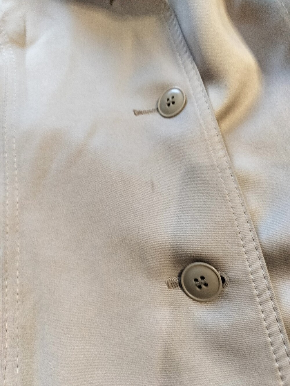 Vintage 70s London Fog Maincoats Khaki Trench Coat Impeccable Sherpa Lining 16P - Picture 11 of 13